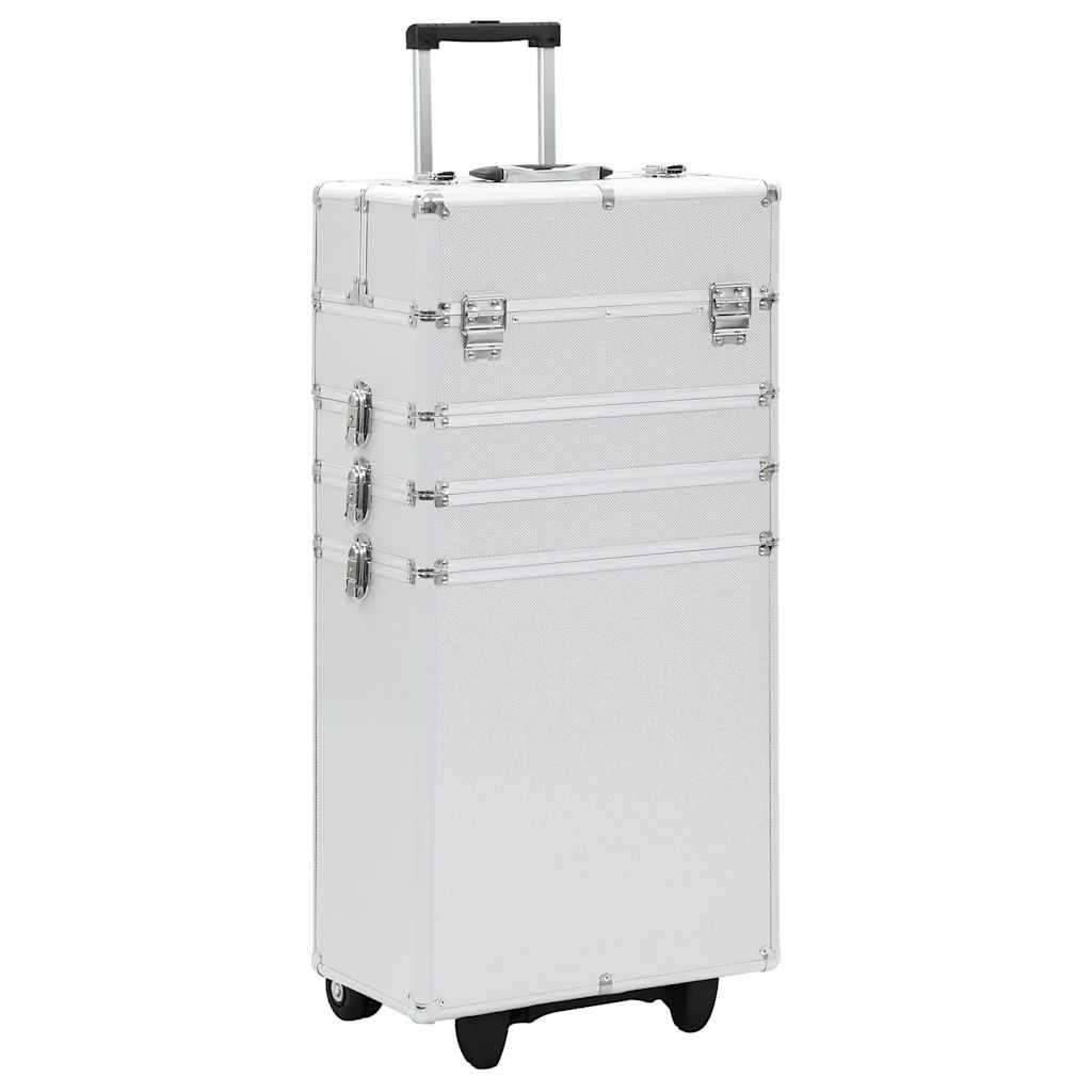 Vidaxl Make-up Trolley Aluminium Silberfarbe