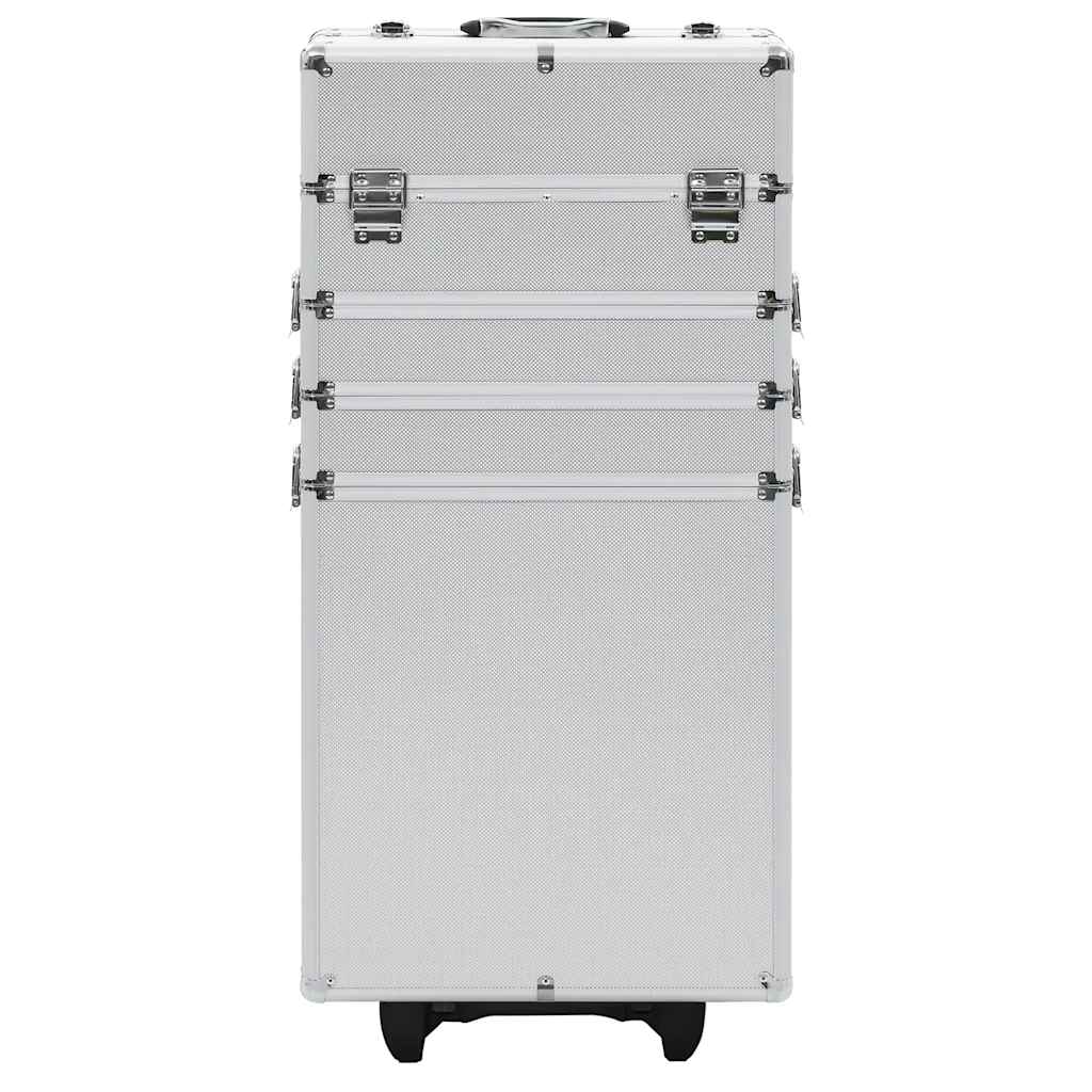Vidaxl Make-up Trolley Aluminium Silberfarbe