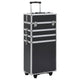 Vidaxl Make-up Trolley Aluminium Schwarz