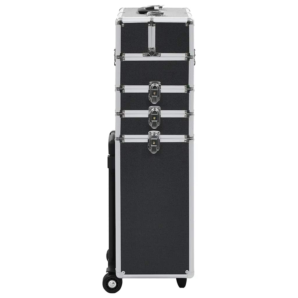 Vidaxl Make-up Trolley Aluminium Schwarz