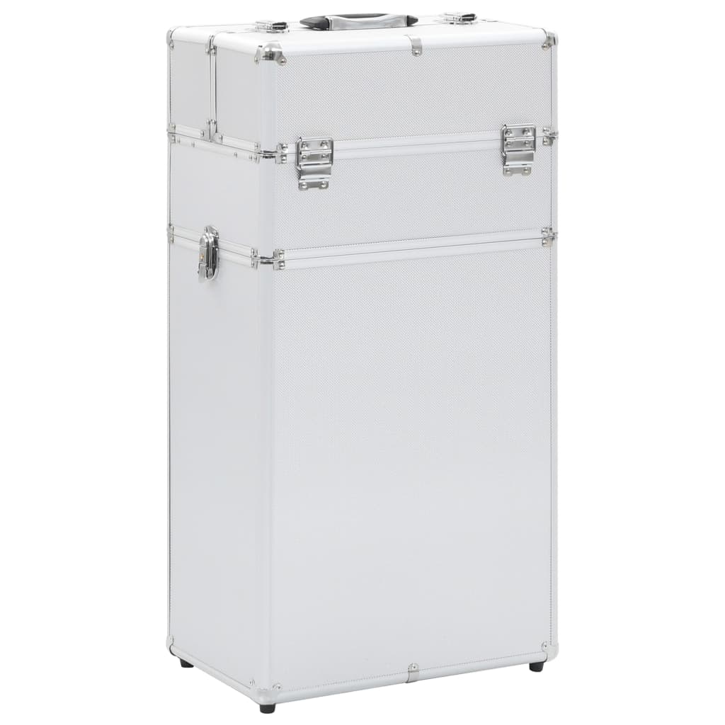 Vidaxl Make-up Trolley Aluminium Silberfarbe
