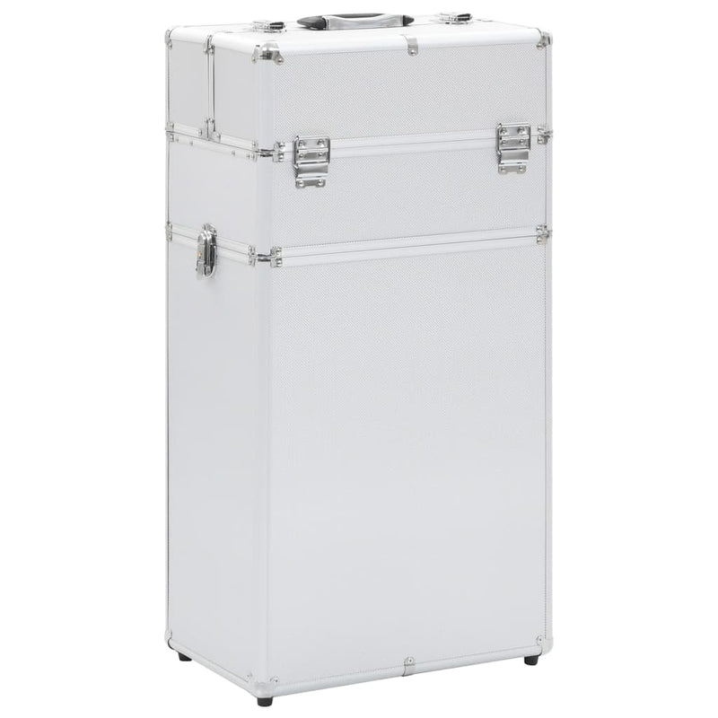 Vidaxl Make-up Trolley Aluminium Silberfarbe