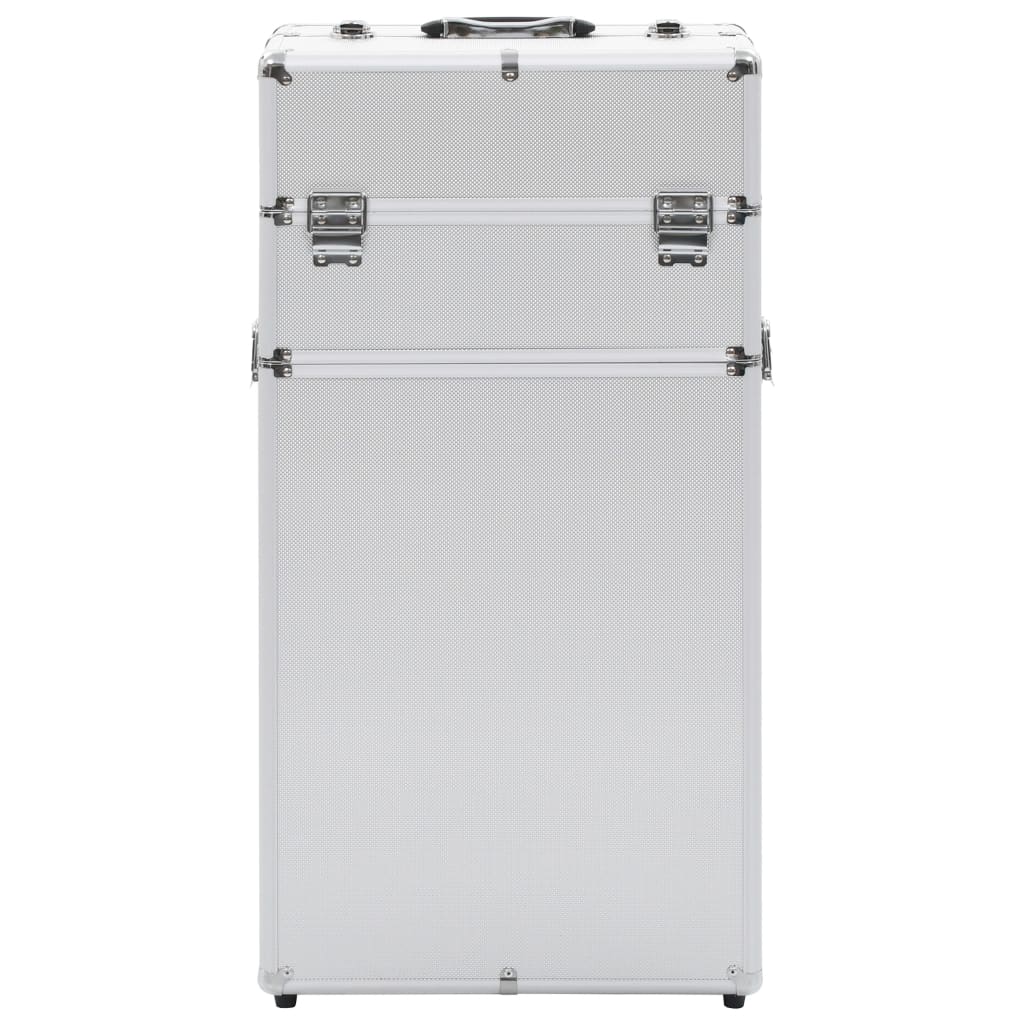 Vidaxl Make-up Trolley Aluminium Silberfarbe