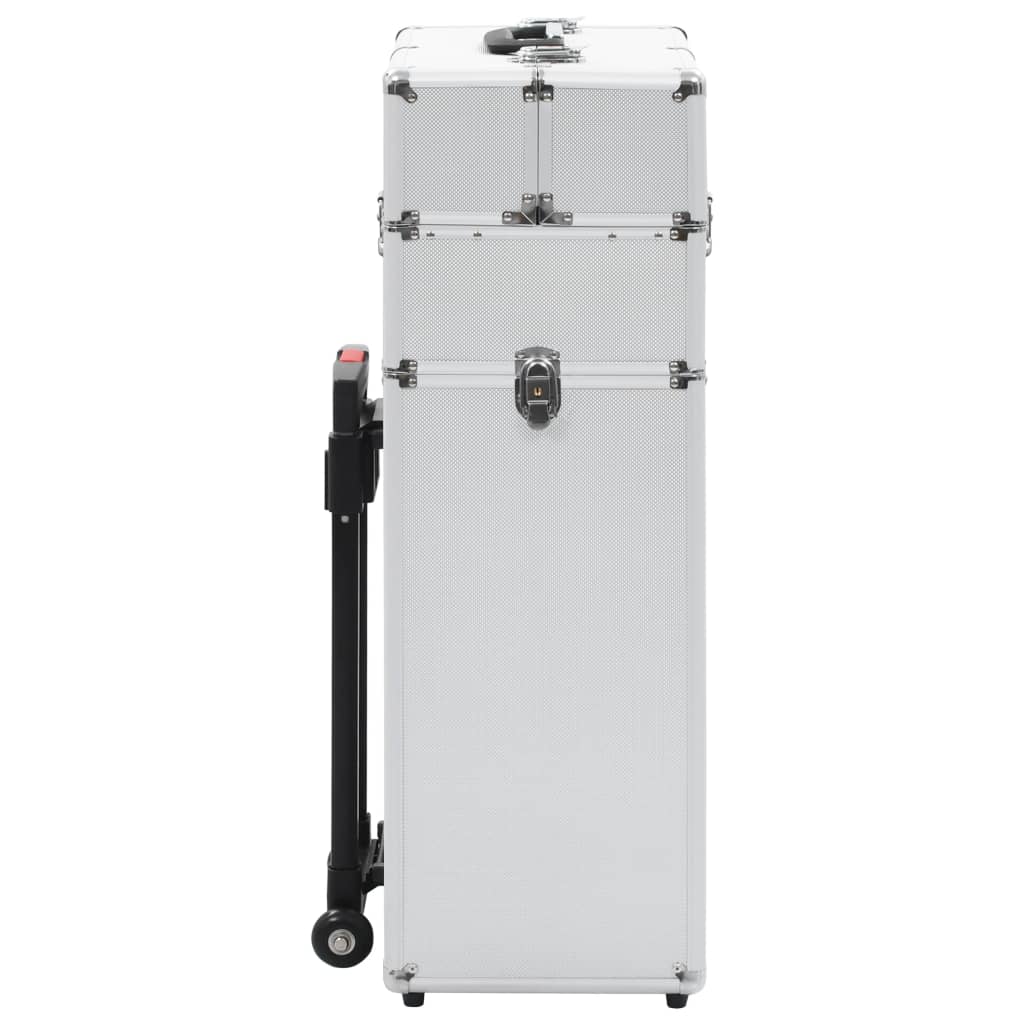 Vidaxl Make-up Trolley Aluminium Silberfarbe