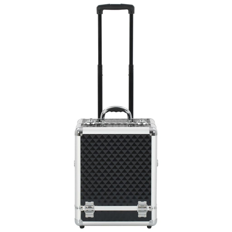 Vidaxl Make-up-Trolley 35x29x45 cm Aluminiumschwarz