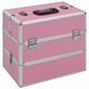 Vidaxl Make -up -Koffer 37x24x35 cm Aluminiumrosa