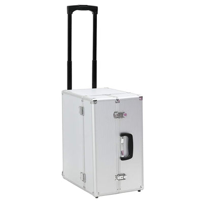 VIDAXL PILIDROLLEY 47x39x27 cm Aluminium Silber gefärbt