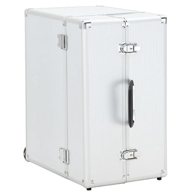 VIDAXL PILIDROLLEY 47x39x27 cm Aluminium Silber gefärbt