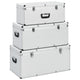 VIDAXL -Speicher Bockets 3 St Aluminium Silberfarbe