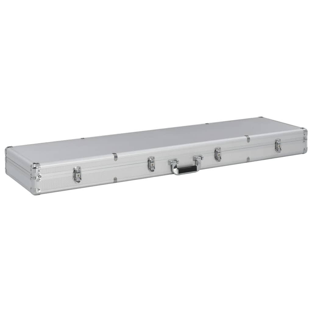Vidaxl WapenkoFer 134x35x12 cm Aluminium silberfarben