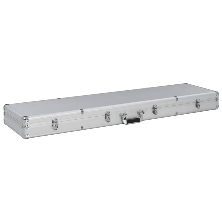 Vidaxl WapenkoFer 134x35x12 cm Aluminium silberfarben