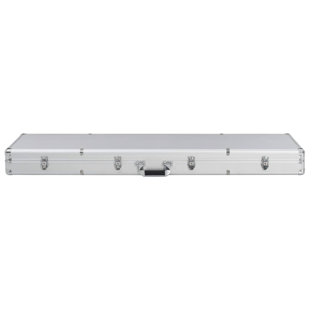 Vidaxl WapenkoFer 134x35x12 cm Aluminium silberfarben