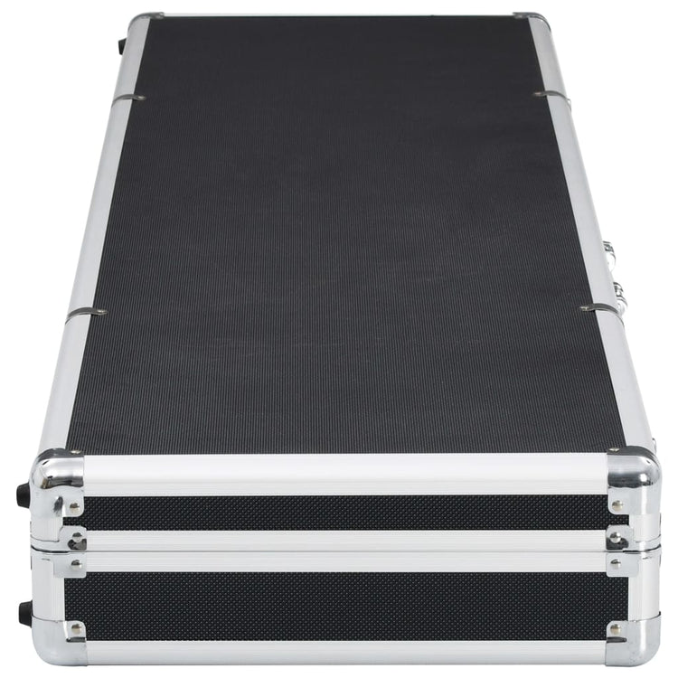 Vidaxl WapenkoFer 134x35x12 cm Aluminiumschwarz