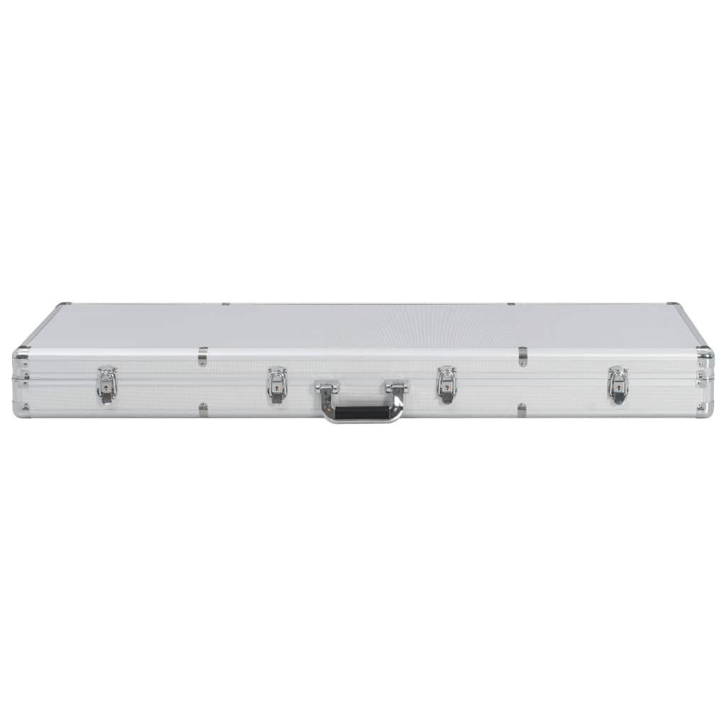 Vidaxl WapenkoFer 118x38x12 Aluminium silberfarben