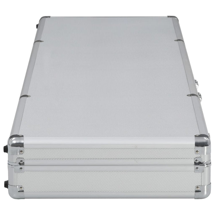 Vidaxl WapenkoFer 118x38x12 Aluminium silberfarben