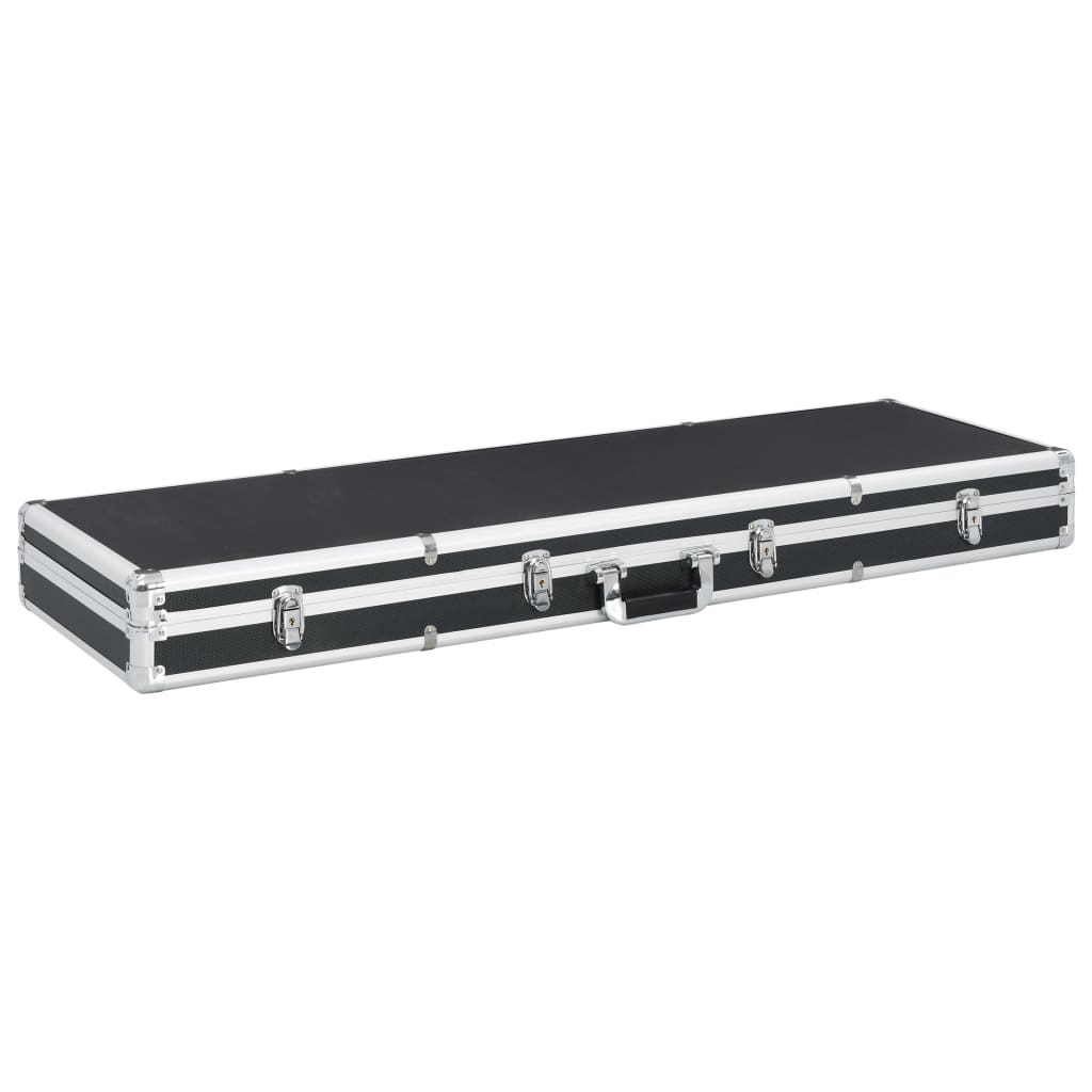 Vidaxl WapenkoFer 118x38x12 cm Aluminiumschwarz