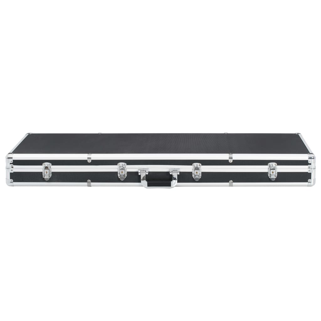 Vidaxl WapenkoFer 118x38x12 cm Aluminiumschwarz