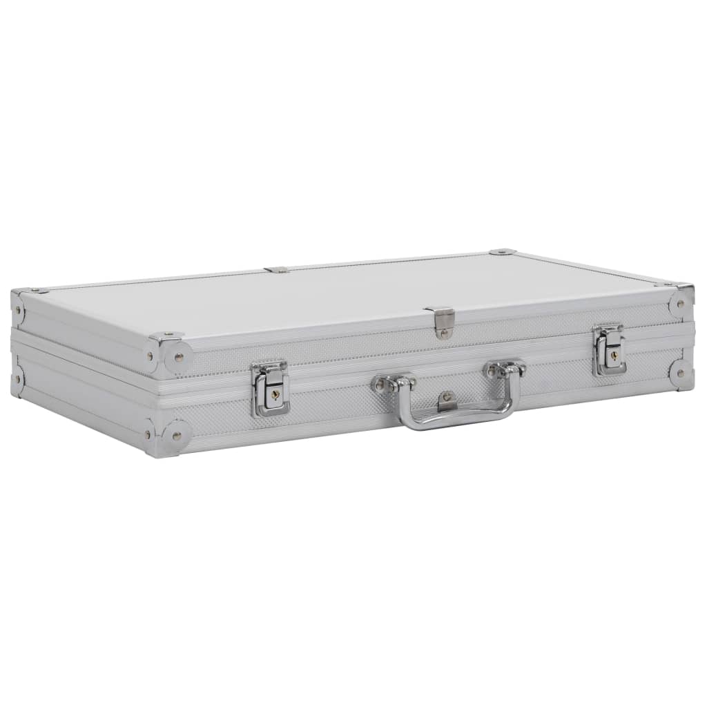 Vidaxl WapenkoFer Aluminium Silber gefärbt