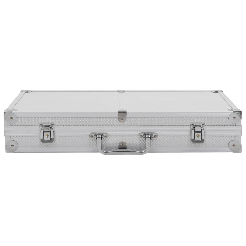 Vidaxl WapenkoFer Aluminium Silber gefärbt