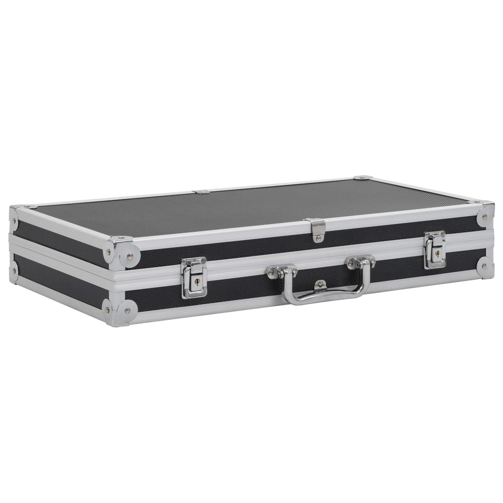 Vidaxl WapenkoFer Aluminiumschwarz