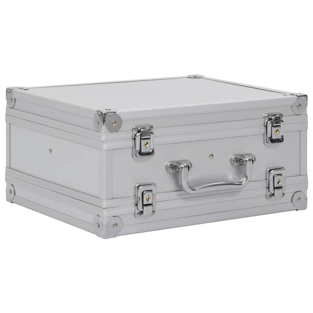 Vidaxl WapenkoFer Aluminium Silber gefärbt
