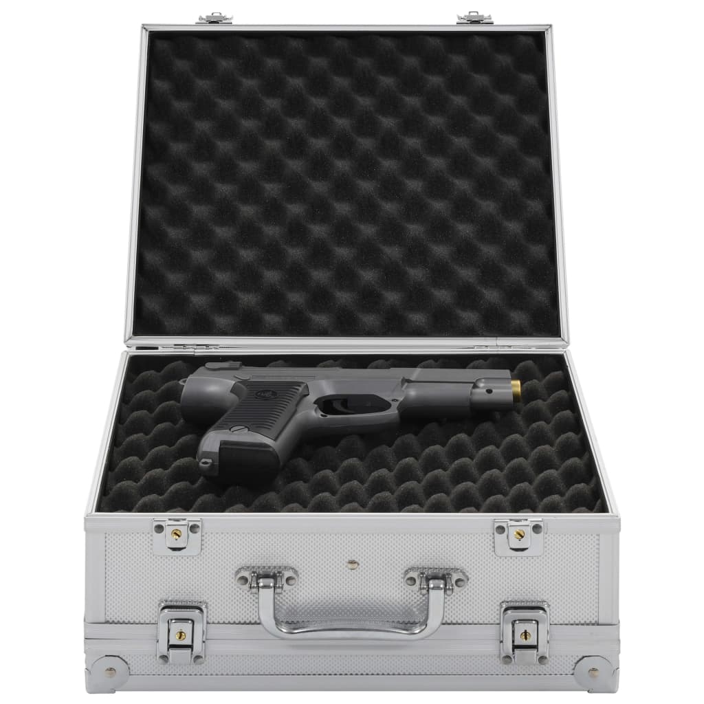 Vidaxl WapenkoFer Aluminium Silber gefärbt