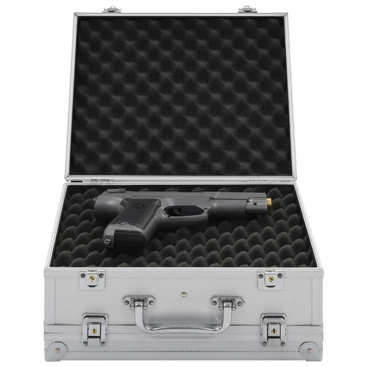 Vidaxl WapenkoFer Aluminium Silber gefärbt