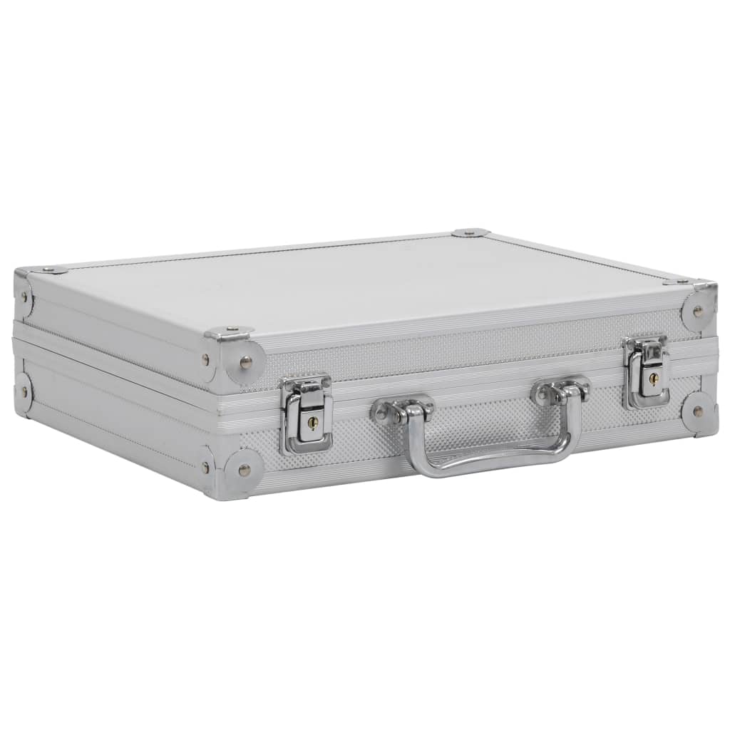 Vidaxl WapenkoFer Aluminium Silber gefärbt