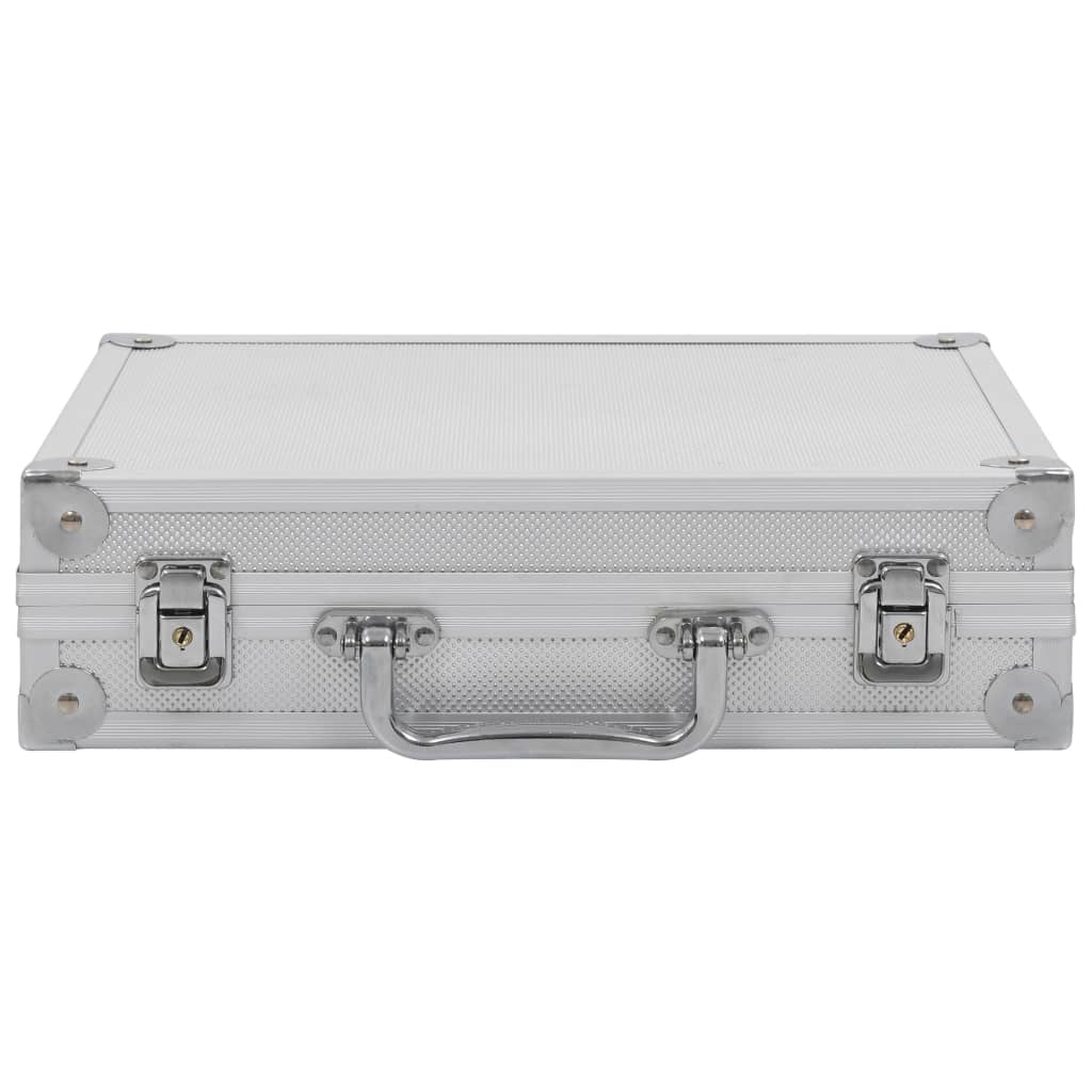 Vidaxl WapenkoFer Aluminium Silber gefärbt