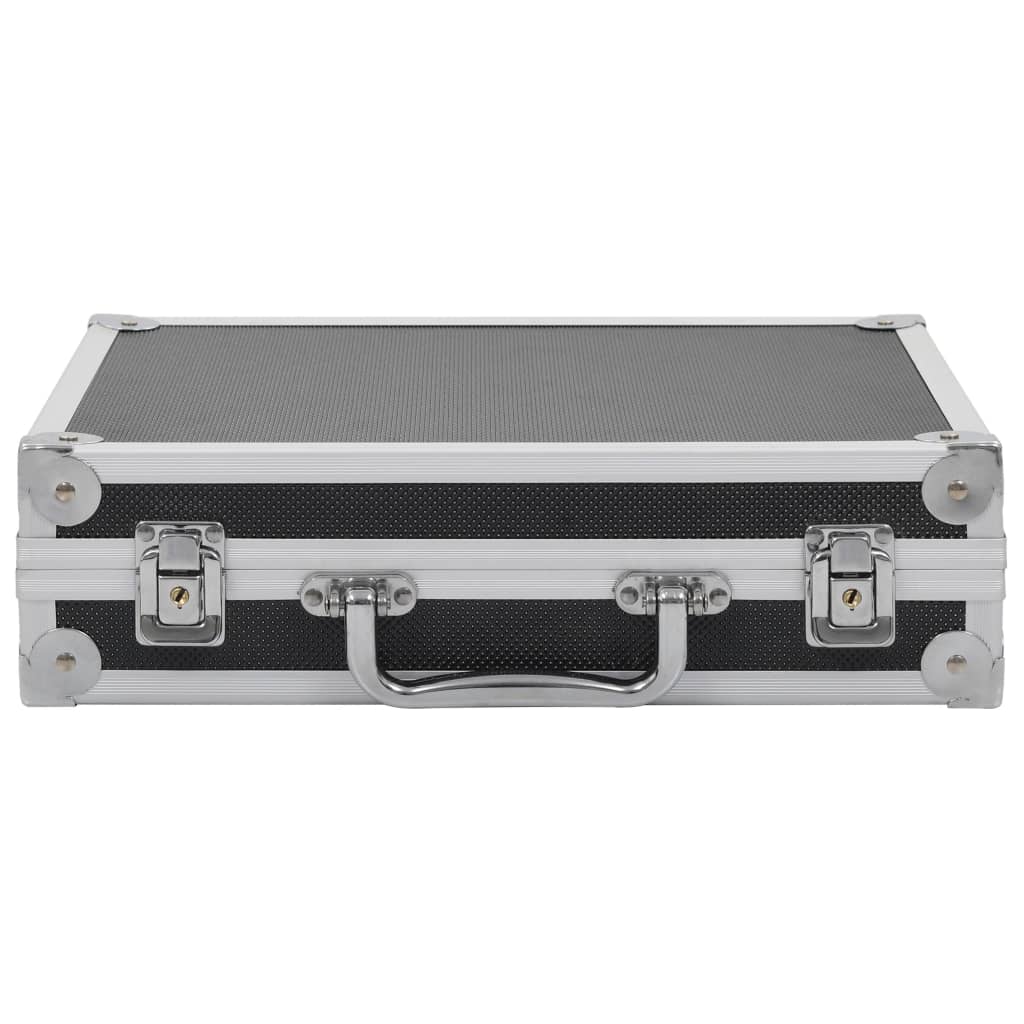 Vidaxl WapenkoFer Aluminiumschwarz