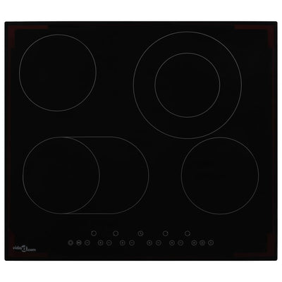 Vidaxl Keramik -Kochfeld mit 4 Kochzonen Touch Control 6600 W
