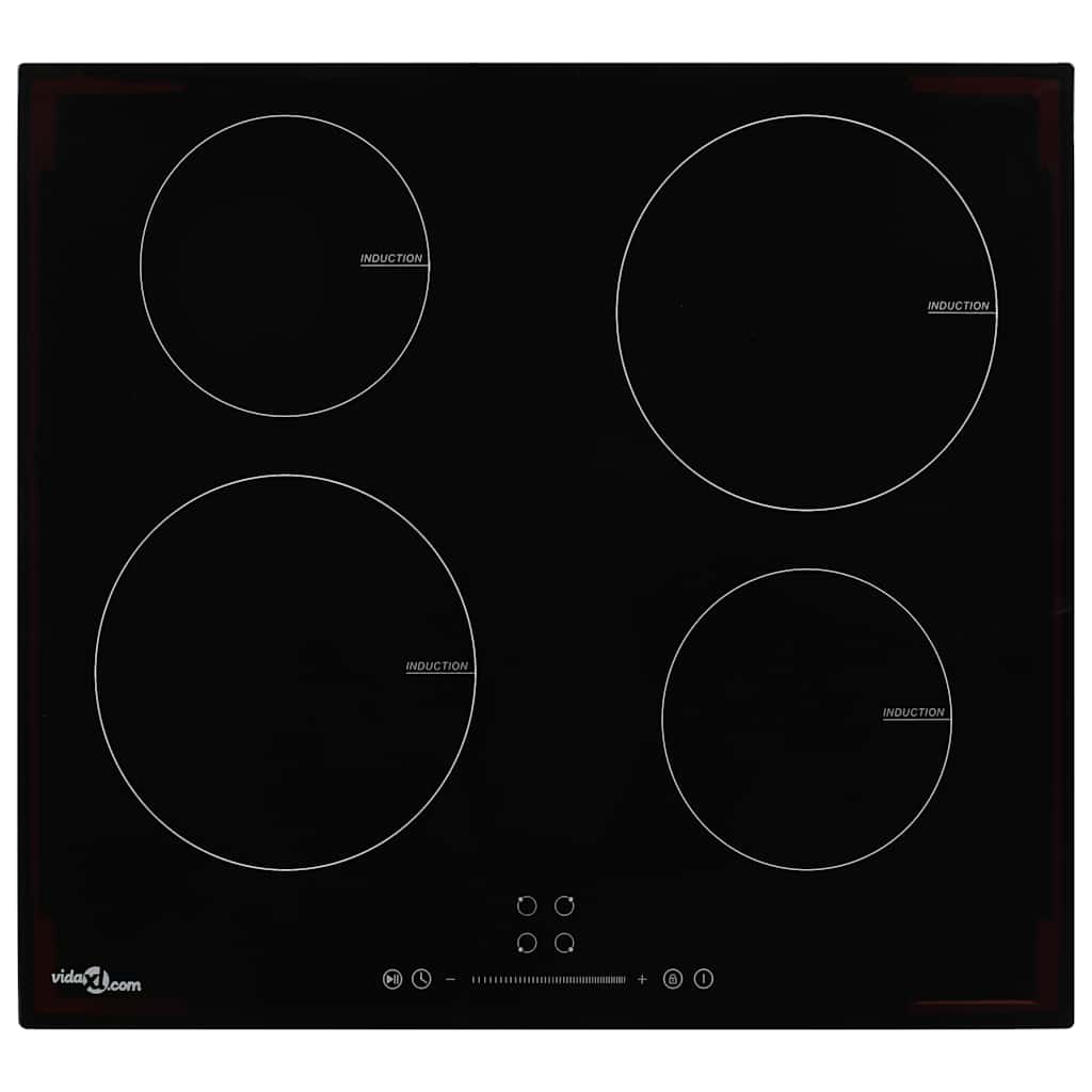 VIDAXL -Induktionskochfeld mit 4 Kochzonen Touch Control 7000 W Glas