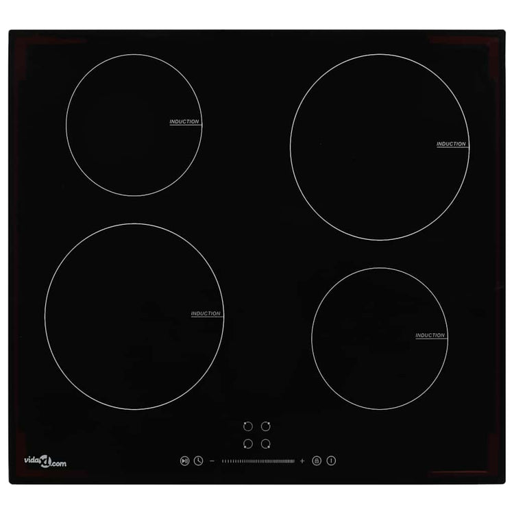 VIDAXL -Induktionskochfeld mit 4 Kochzonen Touch Control 7000 W Glas