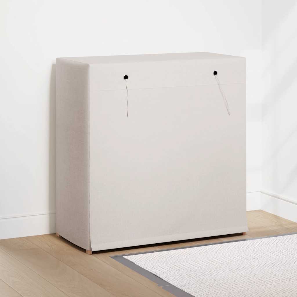 Vidaxl -Schuhschrank mit Abdeckung 79x40x80 cm Stoff weiß