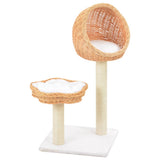 Vidaxl Cat Scraping Post mit Schwesternkratzer natürlich Willow Wood - afbeelding 2