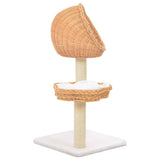 Vidaxl Cat Scraping Post mit Schwesternkratzer natürlich Willow Wood - afbeelding 3