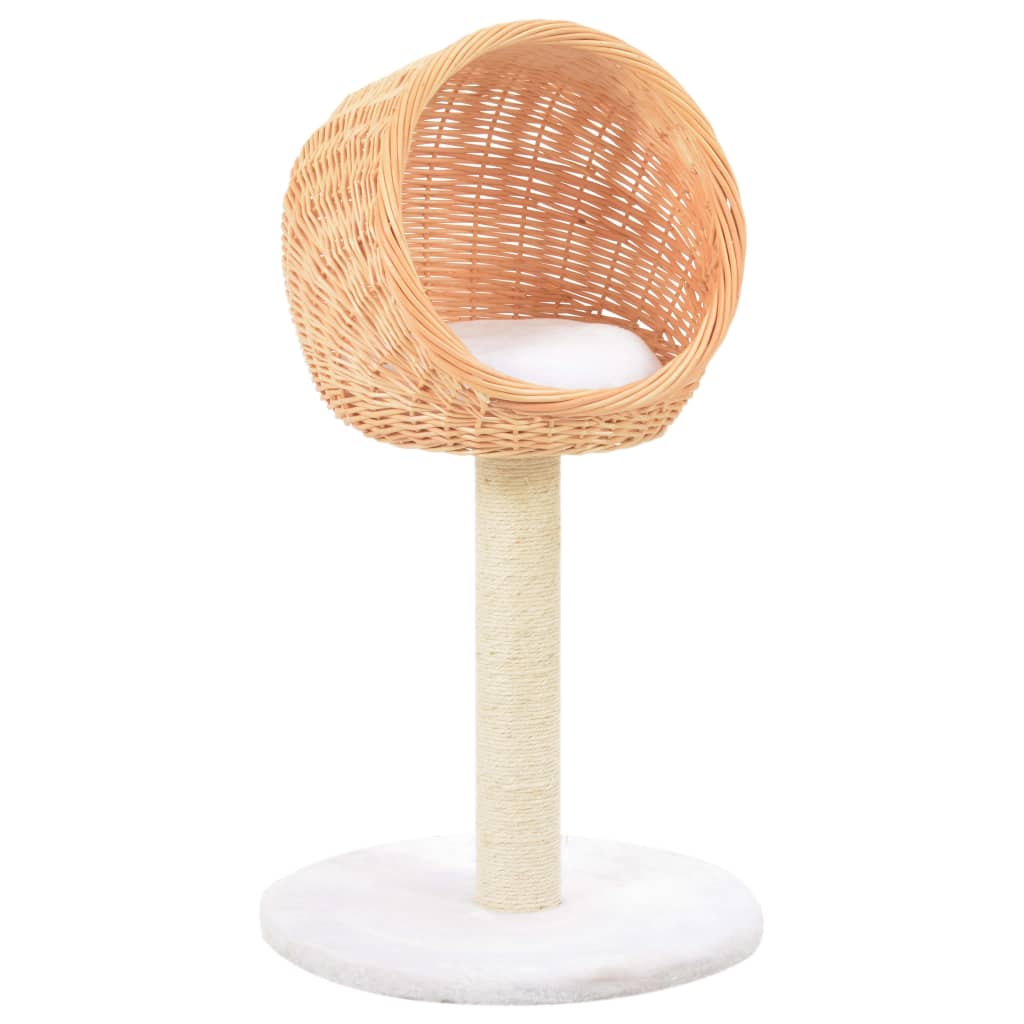 Vidaxl Cat Scraping Post mit Schwesternkratzer natürlich Willow Wood
