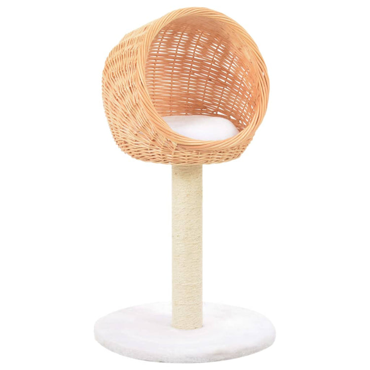 Vidaxl Cat Scraping Post mit Schwesternkratzer natürlich Willow Wood
