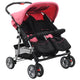 Vidaxl Twin Children aus Stahlrosa und Schwarz