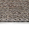 Vidaxl Teppich handgefertigt um 90 cm Jute Grau