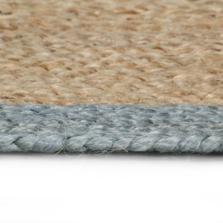 Vidaxl Teppich handgefertigt mit Olivengrenze 90 cm Jute