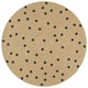 Vidaxl Teppich handgefertigt mit Print Polkadot 150 cm Jute