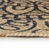 Vidaxl Teppich handgefertigt mit dunkelblauem Blaupreis 90 cm Jute