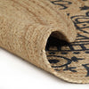 Vidaxl Teppich handgefertigt mit dunkelblauem 120 cm Jute