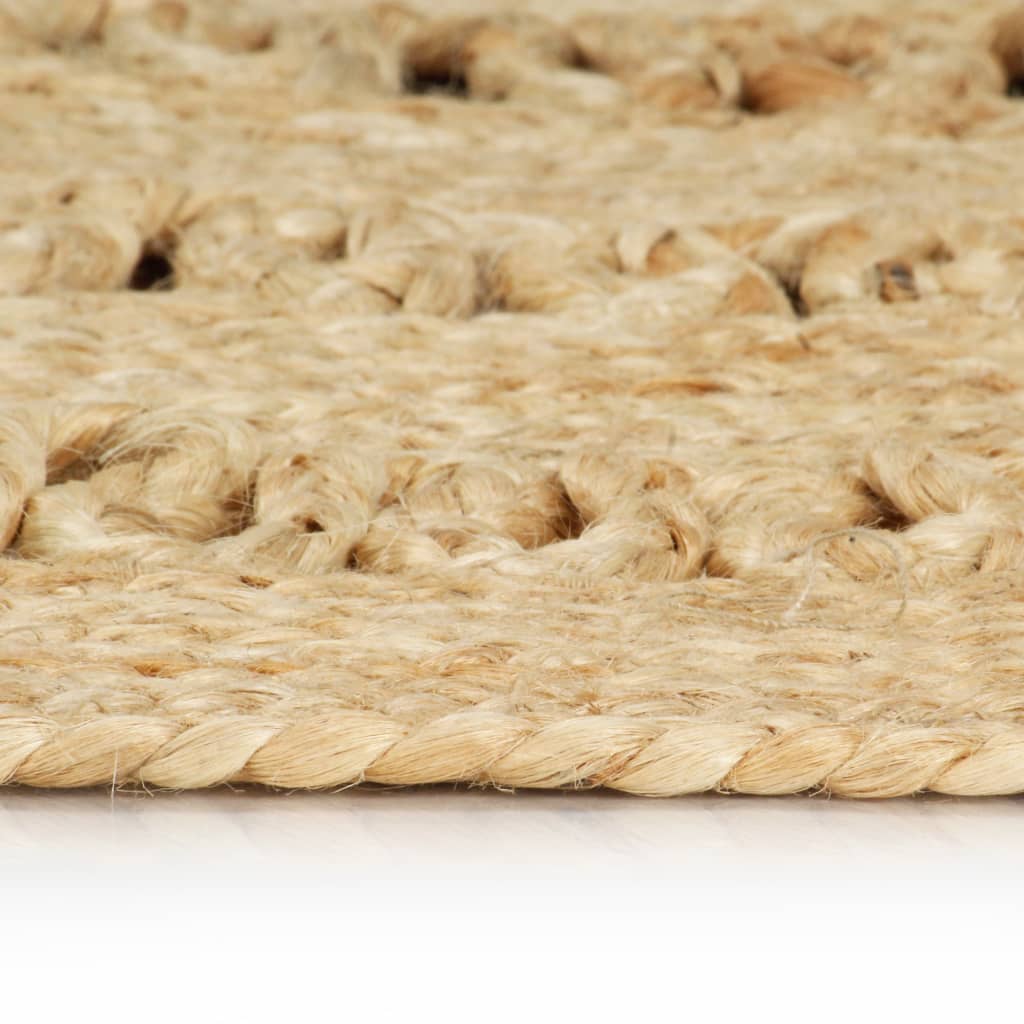 Vidaxl Teppich handgefertigt 150 cm geflochtener Jute