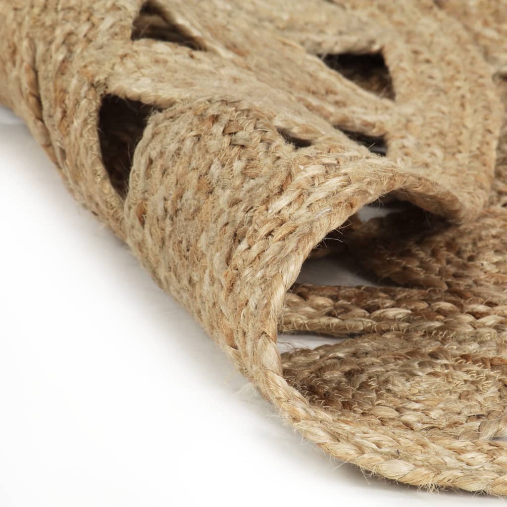 Vidaxl Teppich handgefertigt 150 cm geflochtener Jute