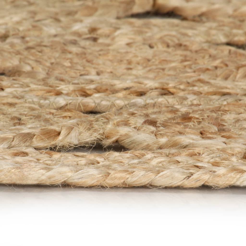 Vidaxl Teppich handgefertigt 150 cm geflochtener Jute