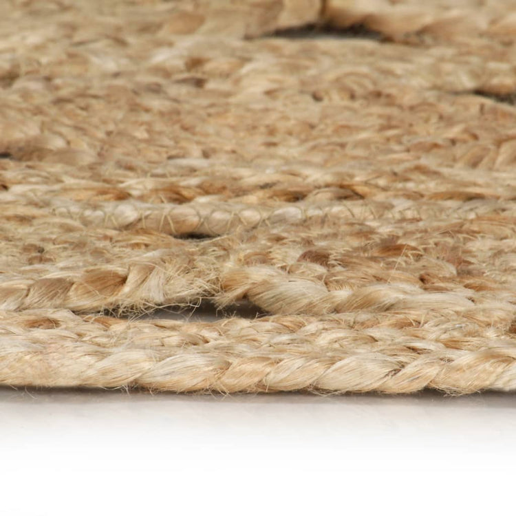 Vidaxl Teppich handgefertigt 150 cm geflochtener Jute
