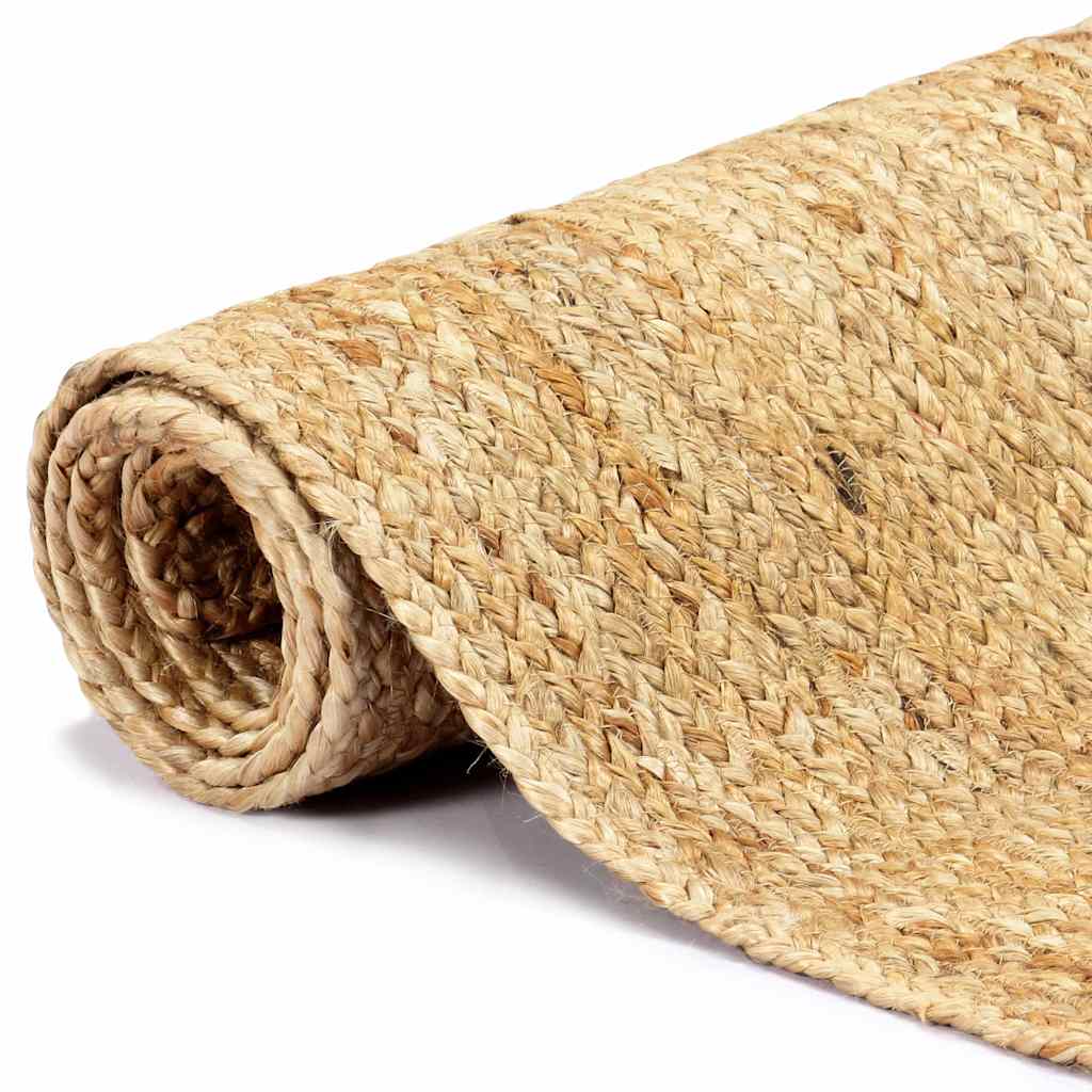 Vidaxl Teppich handgefertigt 80x160 cm Jute Natural