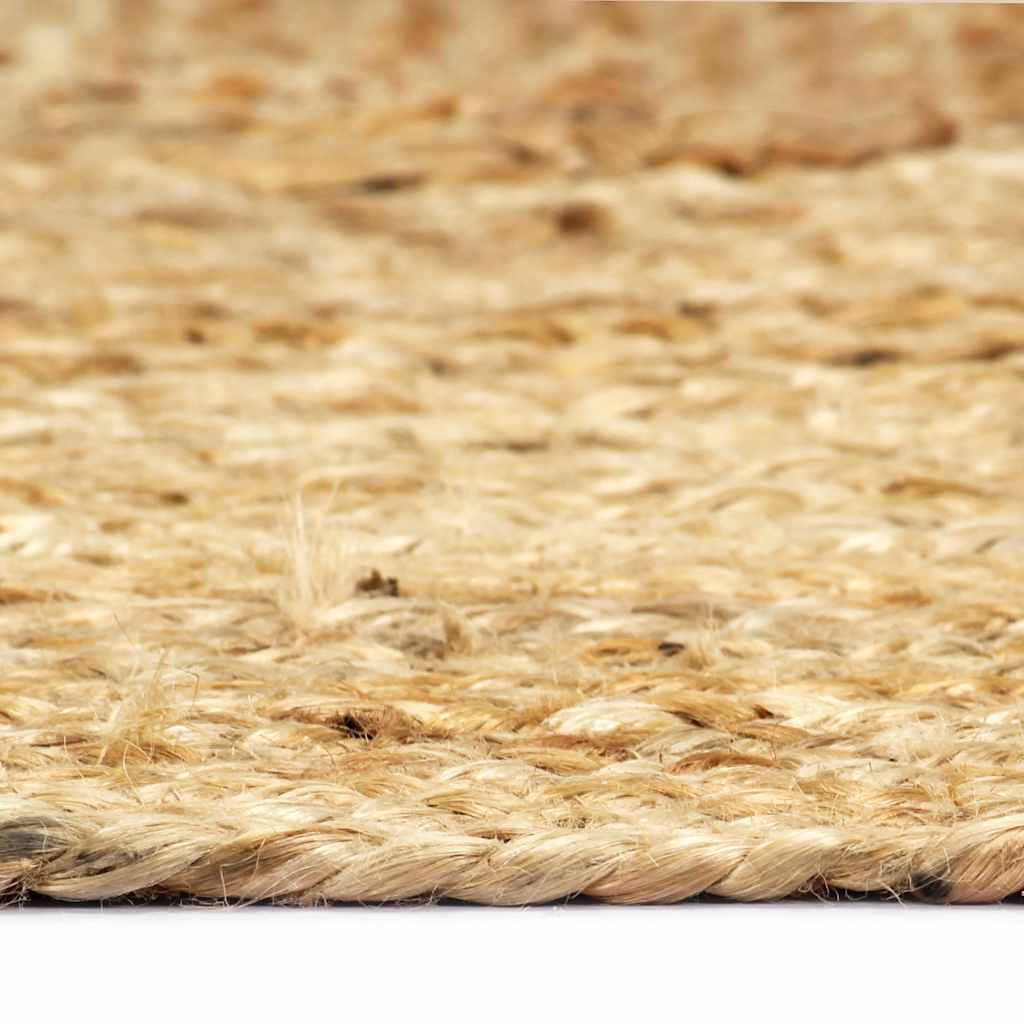 Vidaxl Teppich handgefertigt 80x160 cm Jute Natural